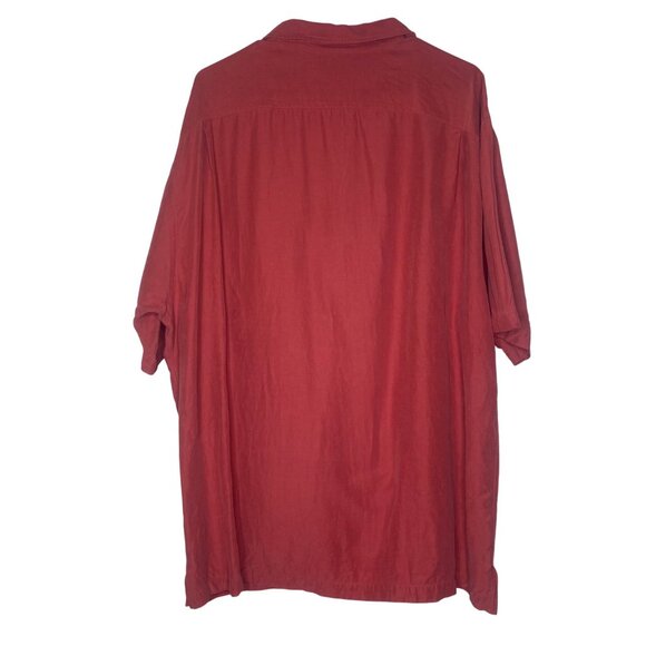 Daniel Cremieux Classics XL Silk Linen Blend Shirt Short Sleeve Button-Up Resort - Picture 4 of 9